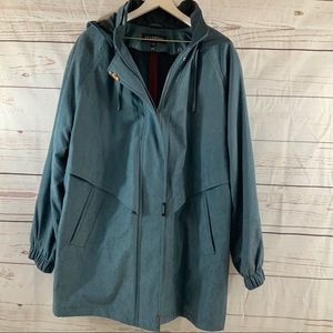 Teal Capelet Coat Size 1X